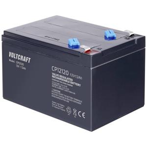 VOLTCRAFT CE12V/12Ah Loodaccu 12 V 12 Ah Loodvlies (AGM) (b x h x d) 151 x 101 x 98 mm Kabelschoen 6.35 mm Onderhoudsvrij