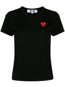 Comme Des Garçons Play t-shirt à patch cœur - Noir