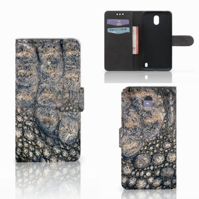 Nokia 2 Telefoonhoesje met Pasjes Krokodillenprint Nokia 2 Telefoonhoesje met Pasjes Krokodillenprint