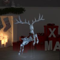 VidaXL Kerstversiering vliegend rendier koudwit 120 LED&apos;s wit - thumbnail