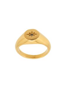 Nialaya Jewelry bague Skyfall Mini Starburst - Or