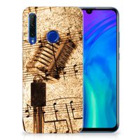 Honor 20 Lite Siliconen Hoesje met foto Bladmuziek - thumbnail