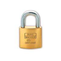 Burg Wächter hangslot, Diamant D 600 50, incl. 2 sleutels, beugeldikte: 9 mm,messing-kleurig