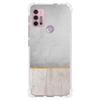 Motorola Moto G30 | G20 | G10 Stevig Telefoonhoesje Wood Concrete