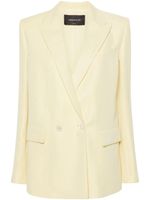 Fabiana Filippi blazer croisé à revers pointus - Jaune