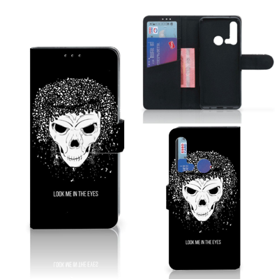 Telefoonhoesje met Naam Huawei P20 Lite (2019) Skull Hair Telefoonhoesje met Naam Huawei P20 Lite (2019) Skull Hair