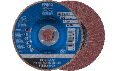 PFERD 67606100 PFF 100 A 60 SG STEELOX/16,0 Lamellenschijf Diameter 100 mm Boordiameter 16 mm RVS, Staal 10 stuk(s)