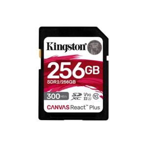 Kingston 256 GB Canvas React Plus UHS-II U3 V90 SDXC Full HD/4K/8K