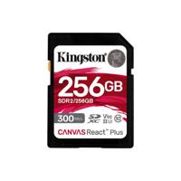 Kingston 256 GB Canvas React Plus UHS-II U3 V90 SDXC Full HD/4K/8K - thumbnail