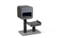 Beeztees tinka - krabpaal - vilt - grijs - 60x40x82 cm