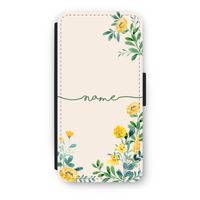 Gele bloemen: iPhone 8 Flip Hoesje - thumbnail