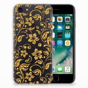 iPhone SE 2022 | SE 2020 | 8 | 7 TPU Case Gouden Bloemen