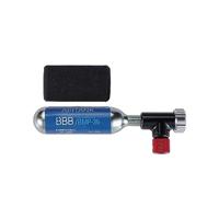 BBB Fietsen EasyAir CO2 Fietspomp Met Cartridge I Presta en Schrader Compatibel CO2 Fiets Bandeninflator I Volledige Aluminium Pumphead I Beledigde Mouw I BMP-34