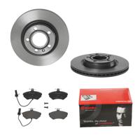 Remmenset, remschijf BREMBO, Remschijftype: Binnen geventileerd, Inbouwplaats: Vooras, u.a. für Audi, VW, Seat