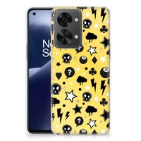 Silicone Back Case OnePlus Nord 2T Punk Geel - thumbnail