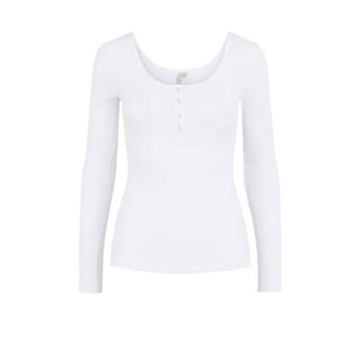 PIECES ribgebreide longsleeve met biologisch katoen zwart