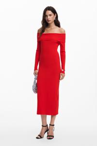 Bardot-jurk - RED - L