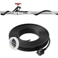 VEVOR zelfregulerende buisverwarmingskabel, 18,3 m, 16,4 W/m, vorstbeveiliging voor verwarmingskabels, waterleidingverwarmingskabel met ingebouwde thermostaat beschermt PVC-slangen, metalen en kunststof leidingen tegen bevriezing