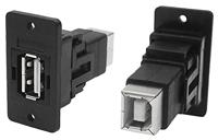 Adapter, Bus, inbouw USB-bus type A - USB-bus type B CP30609NX Cliff 1 stuk(s)