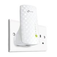 TP-Link AC750 Universal Dual Band Range Extender, Broadband/Wi-Fi Extender, Wi-Fi Booster/Hotspot with Ethernet Port, Plug and Play, Smart Signal Indicator, UK Plug (RE220) ,White