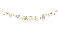 Oh Baby Banner Met Figuurtjes (2,5m)