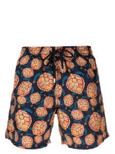 Vilebrequin turtle-print swim shorts - Bleu