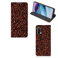 OnePlus Nord CE 5G Flip Style Cover Koffiebonen - thumbnail