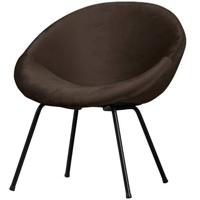 WOOOD Moly Fauteuil - Velvet - Dark Night - 74x75x76