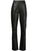 Proenza Schouler White Label pantalon droit en cuir - Noir