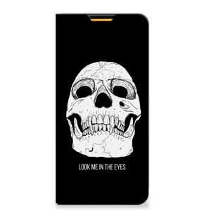 Mobiel BookCase Samsung Galaxy M52 Skull Eyes