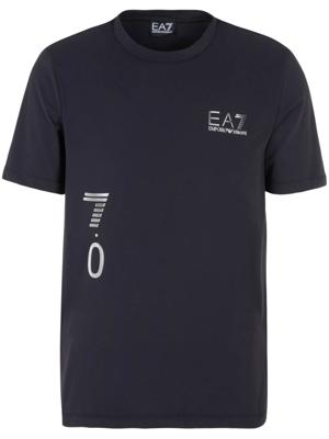 Ea7 Emporio Armani T-shirt met logoprint - Zwart