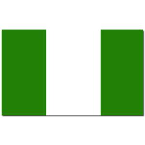 Vlag Nigeria van 90 x 150 cm - feestartikelen - Landen thema supporters