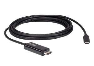 ATEN UC3238 USB-C-displaykabel USB-C / HDMI Adapterkabel USB-C stekker, HDMI-A-stekker 2.70 m Zwart