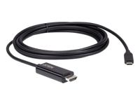 ATEN UC3238 USB-C-displaykabel USB-C / HDMI Adapterkabel USB-C stekker, HDMI-A-stekker 2.70 m Zwart - thumbnail