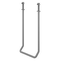 Dataflex Viewgo Dual-Monitorhandgreep - optie 004 Grijs - Eenvoudige Positionering van Twee Monitors zonder Vingerafdrukken, Perfect voor Dunne Monitors