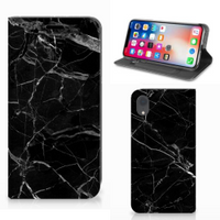 Apple iPhone Xr Standcase Marmer Zwart - Origineel Cadeau Vader