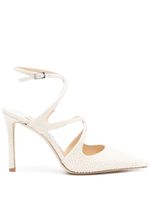 Jimmy Choo sandales Azia 95 mm à ornements en cristal - Blanc