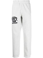 AAPE BY *A BATHING APE® pantalon de jogging chiné à patch logo - Gris