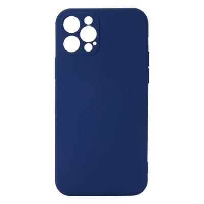 Shop4 - iPhone 12 Pro Hoesje - Back Case Mat Donker Blauw Shop4 - iPhone 12 Pro Hoesje - Back Case Mat Donker Blauw