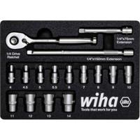 Wiha 44683 Dopsleutelinzetset 1/4 197 mm