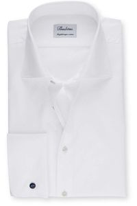 Stenströms Super Slim Gala shirt wit, Effen