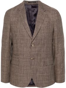 Paul Smith blazer boutonné à carreaux - Marron