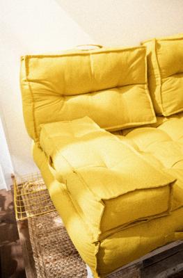 Today Rugkussen Ceylon Geel - 60 x 40cm