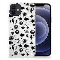 Silicone Back Case iPhone 12 | 12 Pro (6.1") Silver Punk