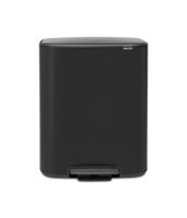 Brabantia bo pedaalemmer 60 liter matt black - thumbnail