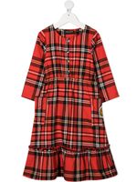 Mini Rodini robe en flanelle à carreaux - Rouge