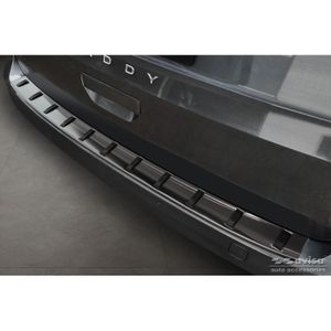 Zwart RVS Bumper beschermer passend voor Volkswagen Caddy V Cargo & Combi 2020- 'STRONG EDITION' AV254023