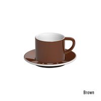 Loveramics bond cappuccino tas en ondertas (150ml) bruin