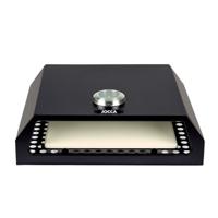 JOCCA Pizzaoven, barbecue-accessoires van roestvrij staal, op de grill plaatsen, zonder montage, pizza in 4 minuten, handgrepen