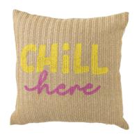 Kussen chill here - naturel - 45x45 cm - thumbnail